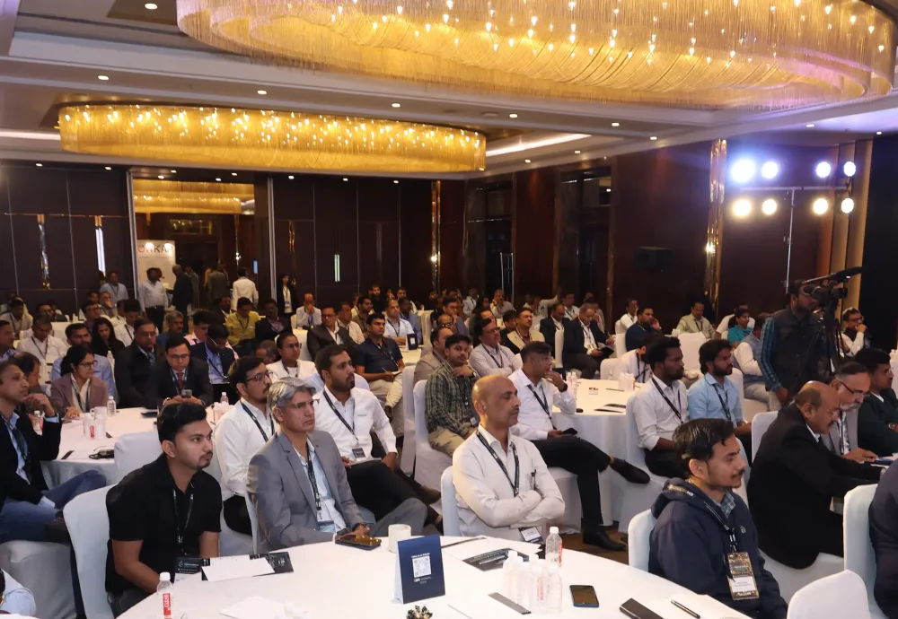 Delegates seated at an Empiric Business Media conference in a hotel ballroom